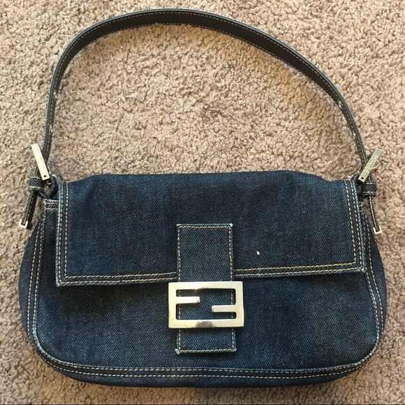denim fendi bag